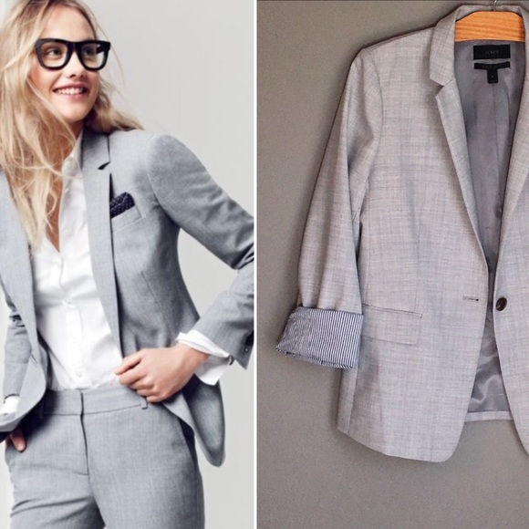 J. Crew Jackets & Blazers - J. Crew Campbell Blazer Super 120s wool Light Grey